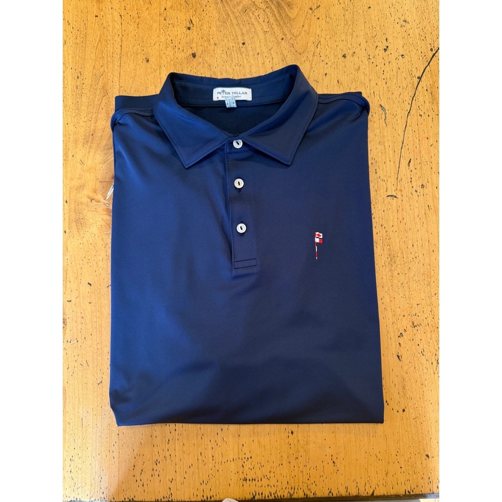 Friars Head • Peter Millar Summer Comfort XL Navy Blue Golf Polo Shirt